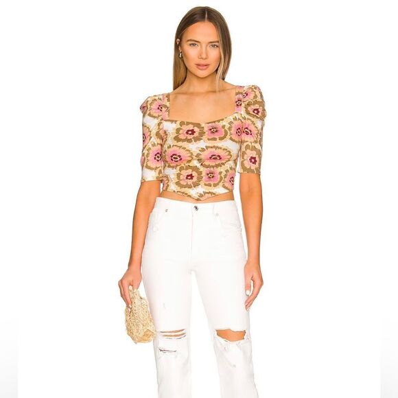 FREE People Movement Give Me More Top Criss Cross Back Spring Summer Top Lg NWT - Picture 5 of 15